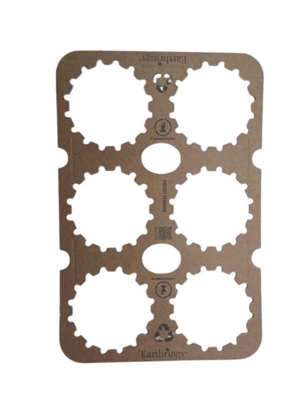 6 Pack Rings Earthrings